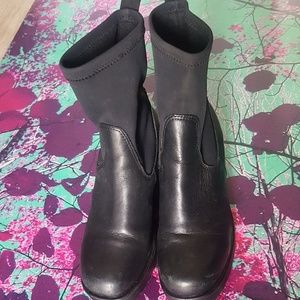 vagabond dioon nubuck stretch platform sock boots
